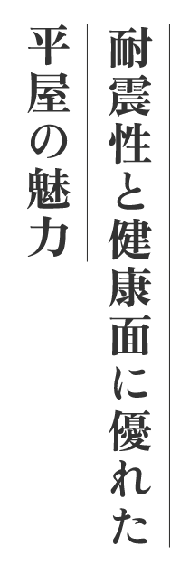 耐震性と健康面に優れた平屋の魅力