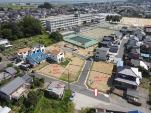 売地　佐原高校隣接の分譲地2区画。72坪 1150万円、60坪 950万円 アイチャッチ