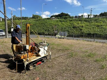 香取市岩ヶ崎台、地盤調査開始！ アイチャッチ