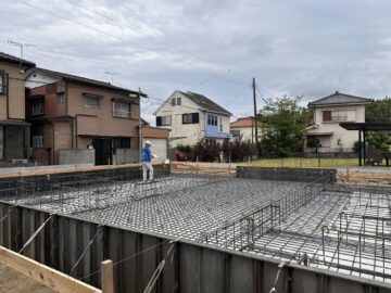 佐原のど真ん中、「杉の家」基礎配筋検査が行われました。 アイチャッチ